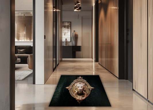 Lion Knocker on Black