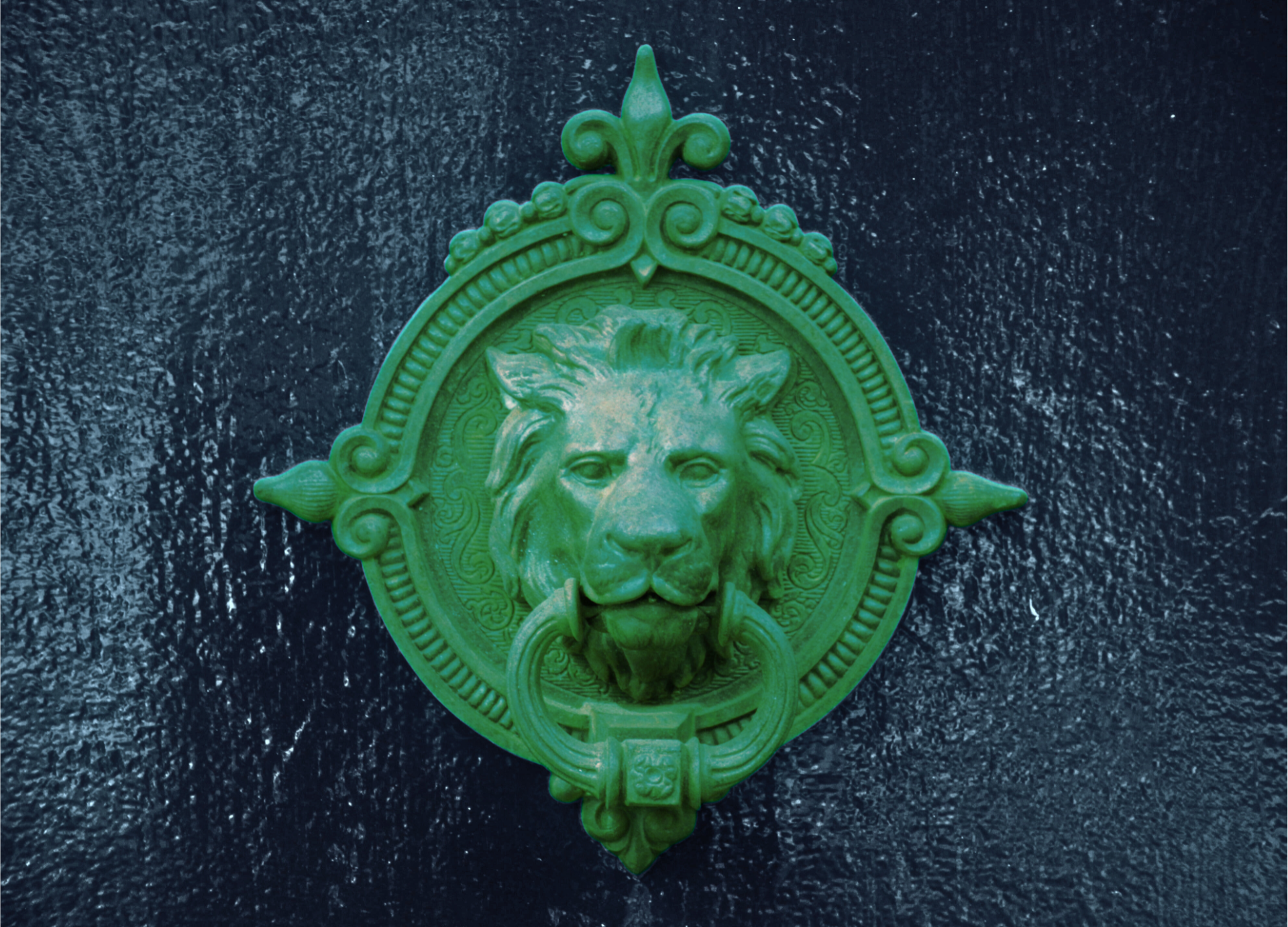 Lion_Knocker_Green